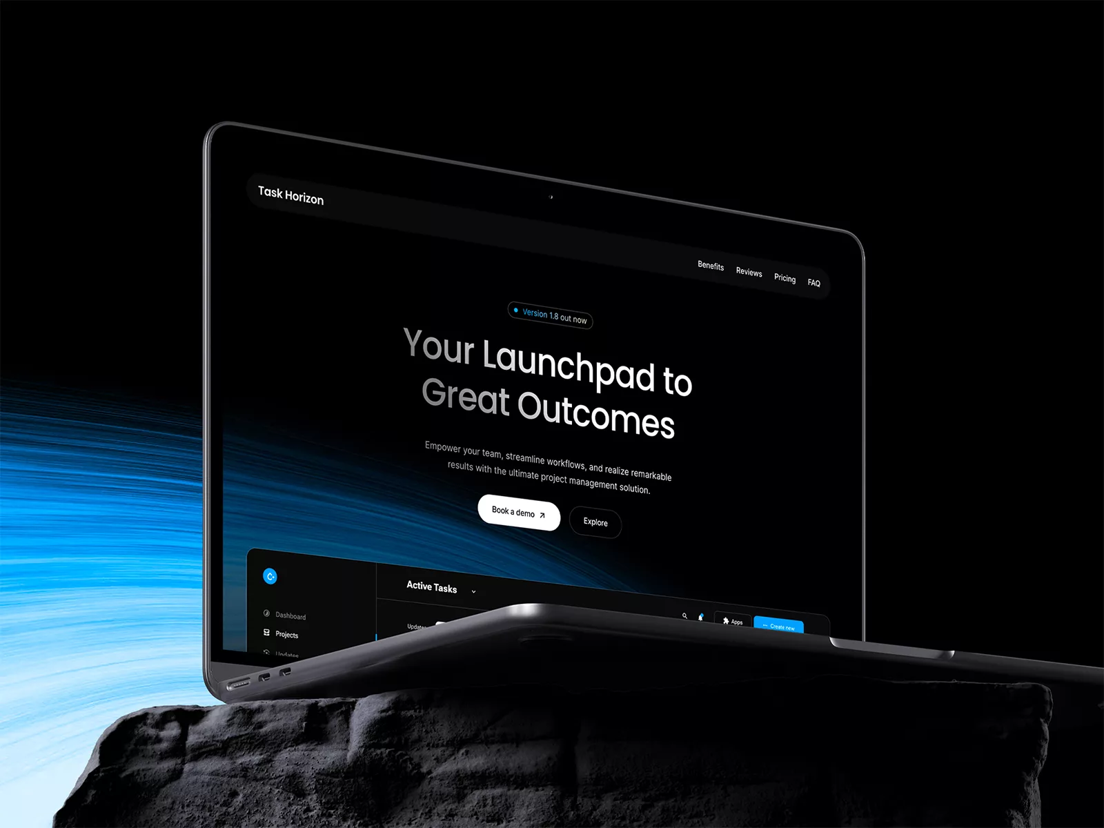 Dark WordPress SaaS Landing Page theme