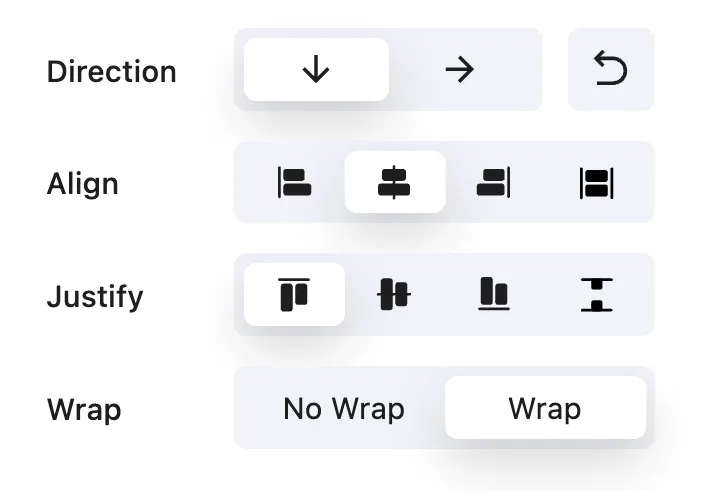 wordpress flexbox controls